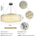 Alleri Crystal Drum Chandelier-DWHOME