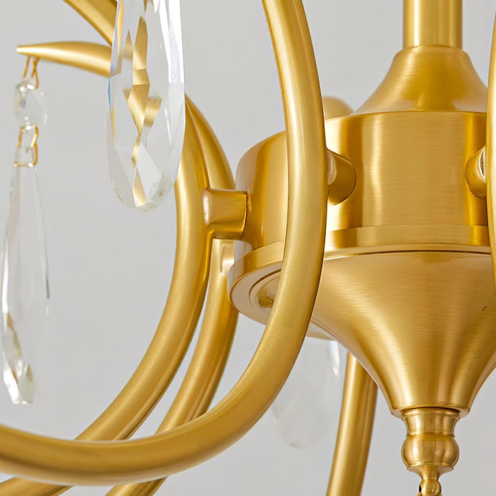 Shell Brass Ceiling Lamp.