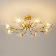 Shell Brass Ceiling Lamp-DWHOME