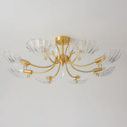 Shell Brass Ceiling Lamp-DWHOME