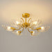 Shell Brass Ceiling Lamp.