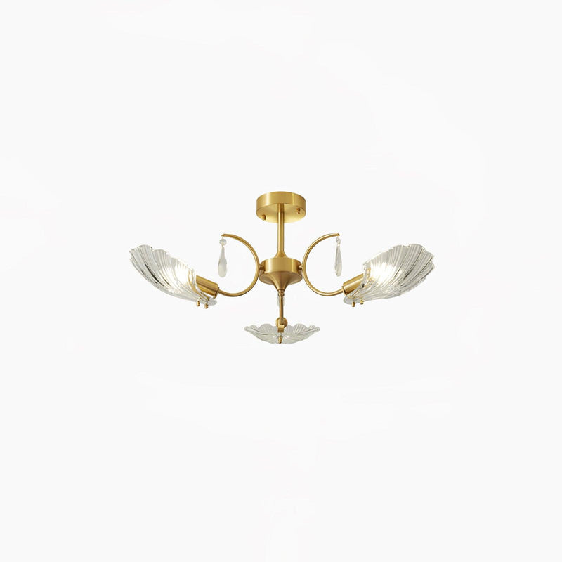 Shell Brass Ceiling Lamp-DWHOME