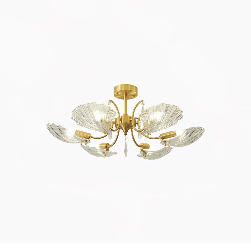 Shell Brass Ceiling Lamp-DWHOME