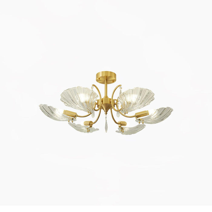 Shell Brass Ceiling Lamp - Vakkerlight