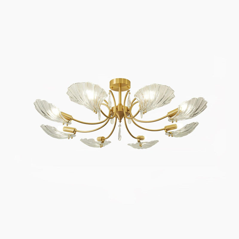 Shell Brass Ceiling Lamp-DWHOME