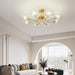 Shell Brass Ceiling Lamp.