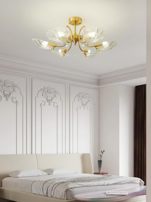 Shell Brass Ceiling Lamp - DWHOME