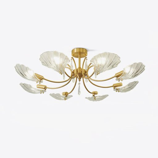 Shell Brass Ceiling Lamp.