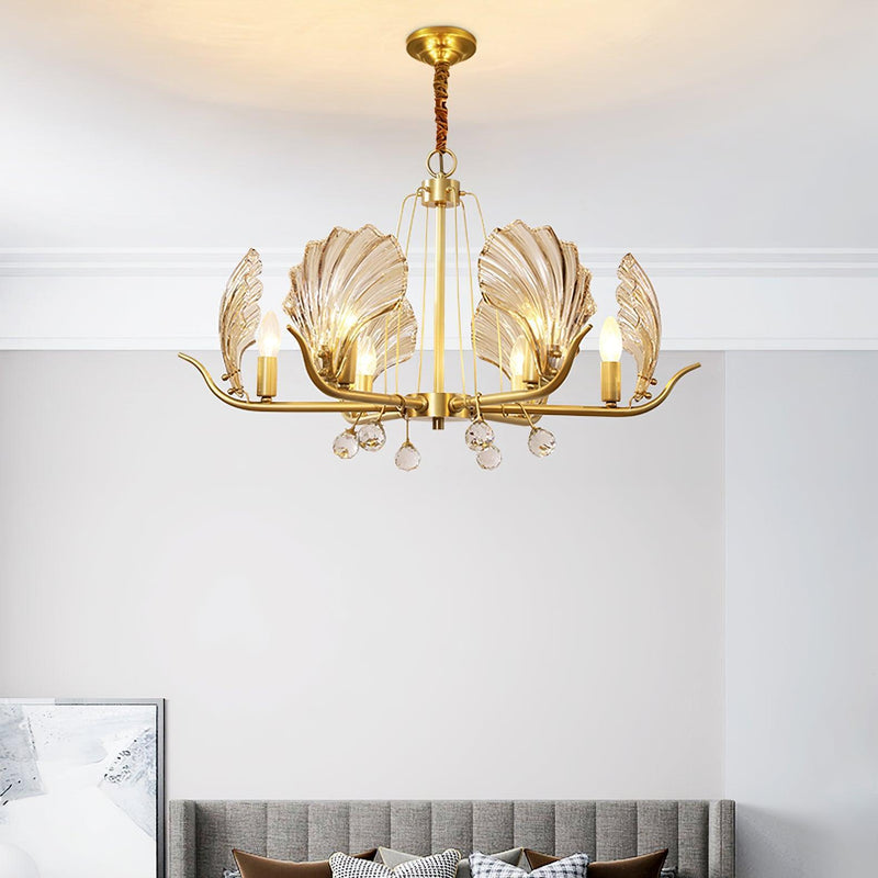 Shell Crystal Chandelier-DWHOME