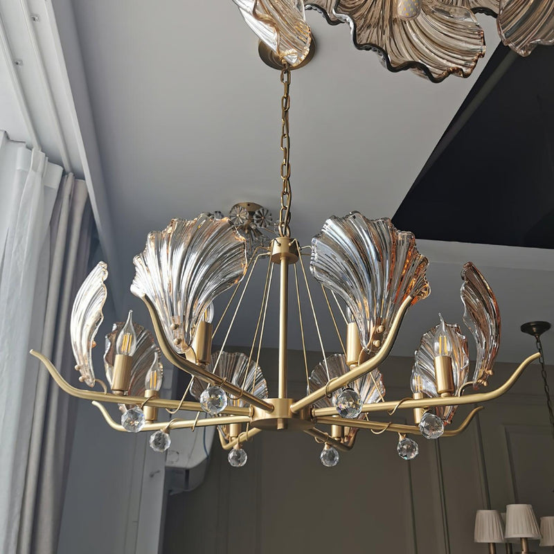 Shell Crystal Chandelier-DWHOME