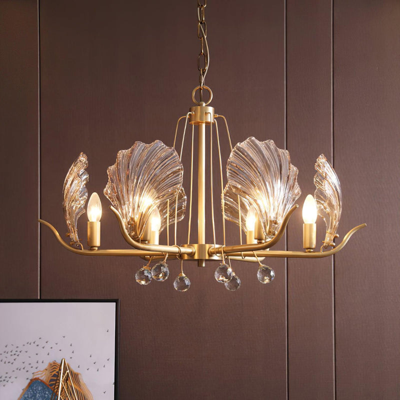 Shell Crystal Chandelier-DWHOME