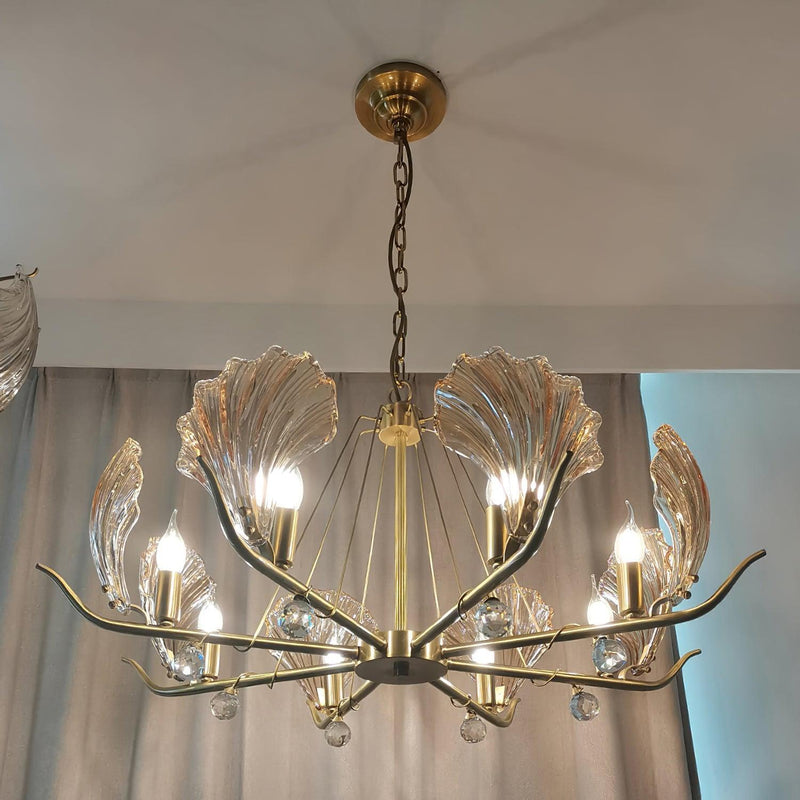Shell Crystal Chandelier-DWHOME