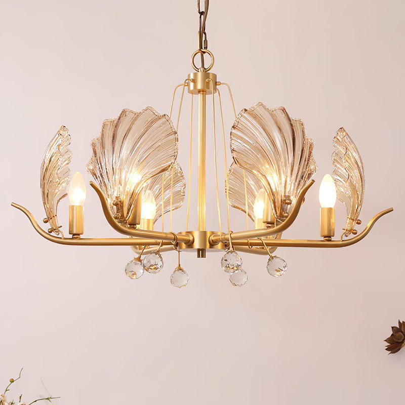 Shell Crystal Chandelier-DWHOME