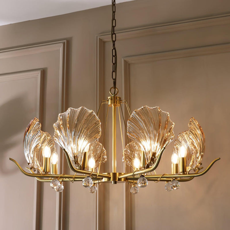 Shell Crystal Chandelier-DWHOME