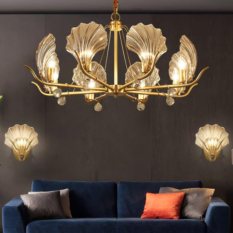 Shell Crystal Chandelier-DWHOME