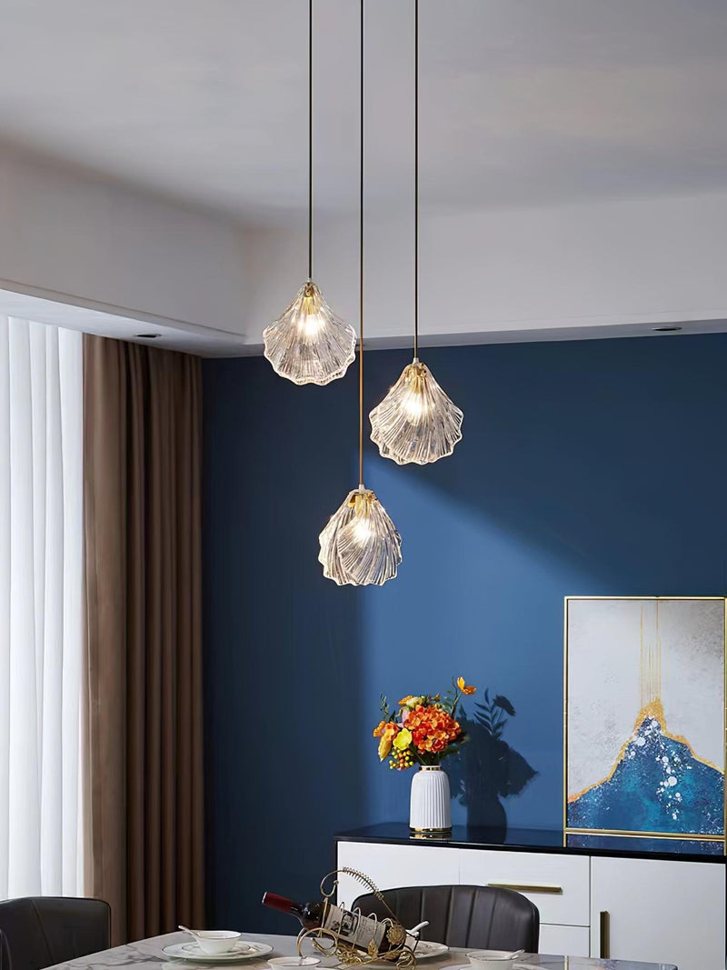 Shell Mini Pendant Swag Light-DWHOME