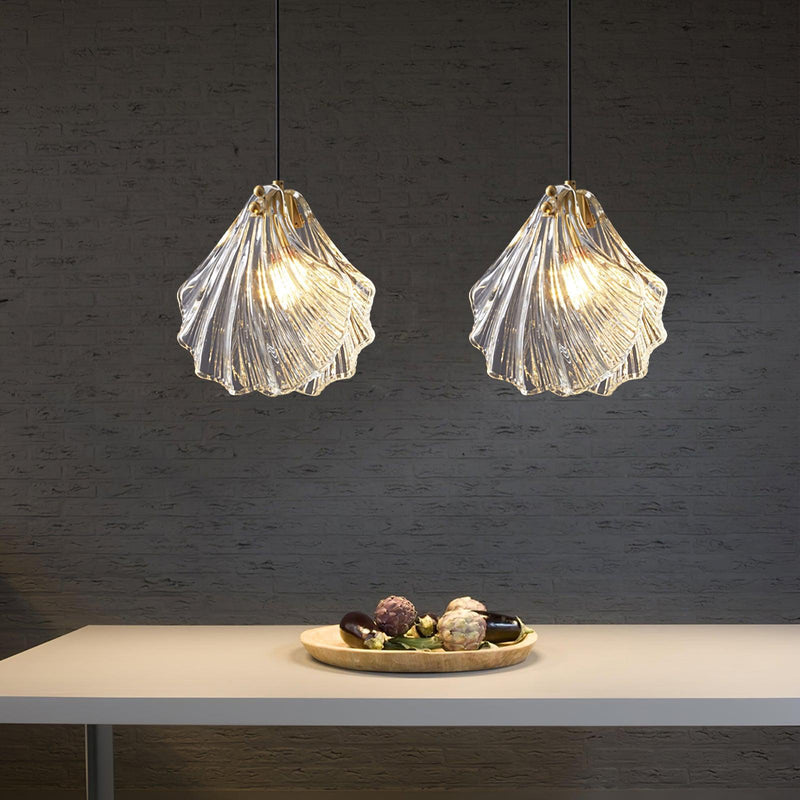 Shell Mini Pendant Swag Light-DWHOME