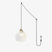 Shell Mini Pendant Swag Light-DWHOME