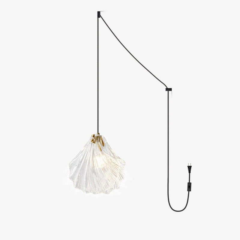 Shell Mini Pendant Swag Light-DWHOME
