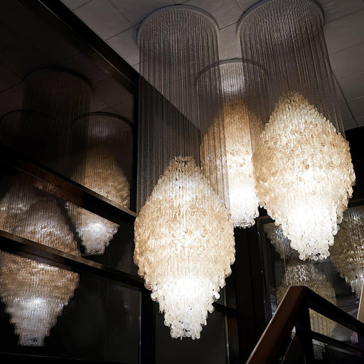 Shell Waterfall Chandelier.