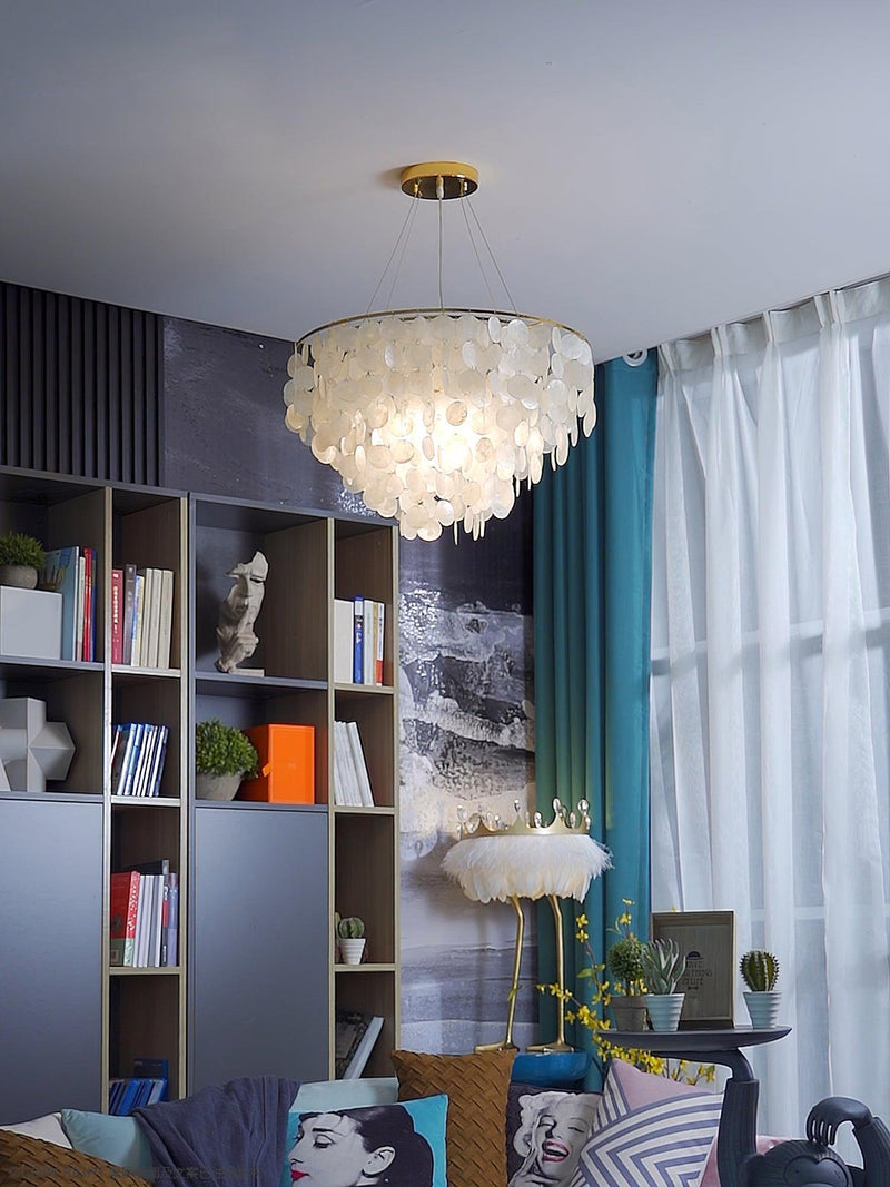 Shell Wind Chime Chandelier-DWHOME