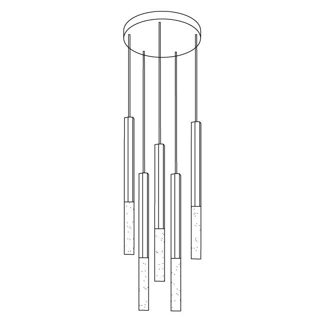 Shine Vertical Plumage Suspension-DWHOME