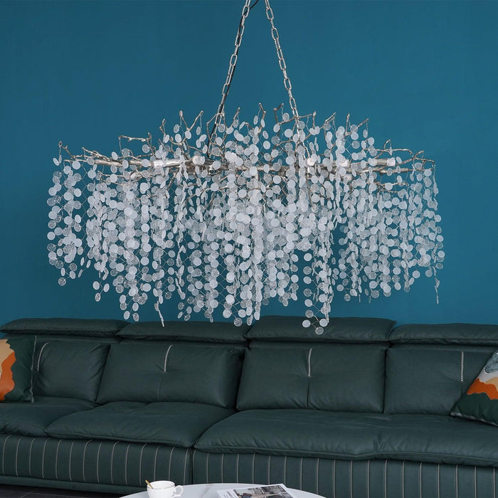 Shiro Noda Crystal Chandelier.