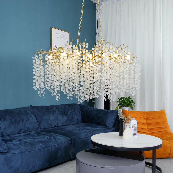 Shiro Noda Crystal Chandelier.