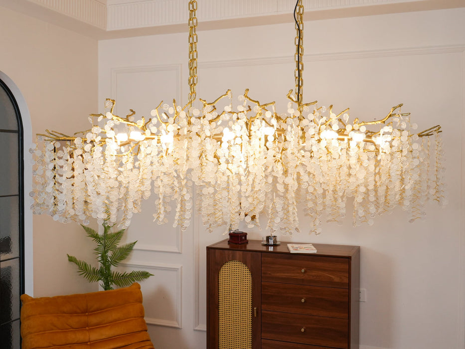 Shiro Noda Crystal Chandelier.