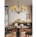 Siena Fabric Chandelier-DWHOME