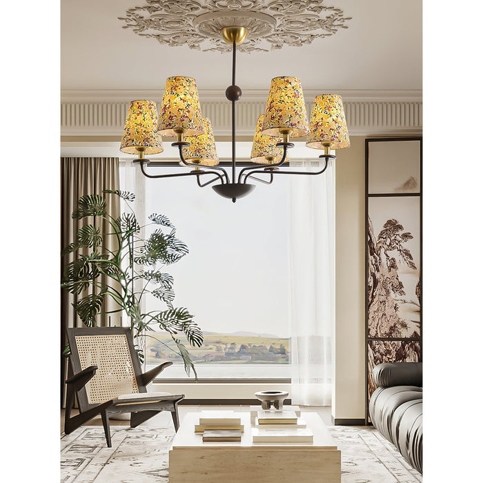 Siena Fabric Chandelier-DWHOME