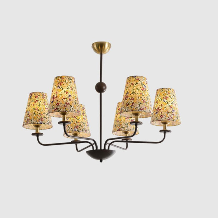 Siena Fabric Chandelier-DWHOME