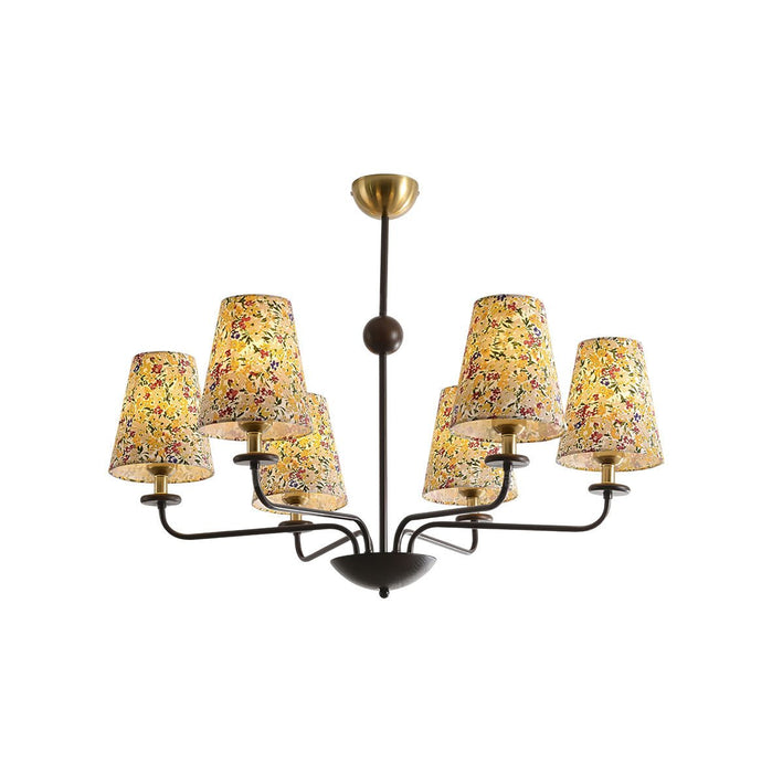Siena Fabric Chandelier-DWHOME