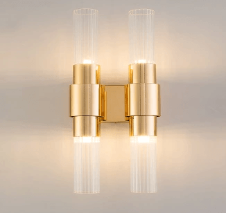 Sigmund Modern Chic Glass Tubes Wall Lamp.