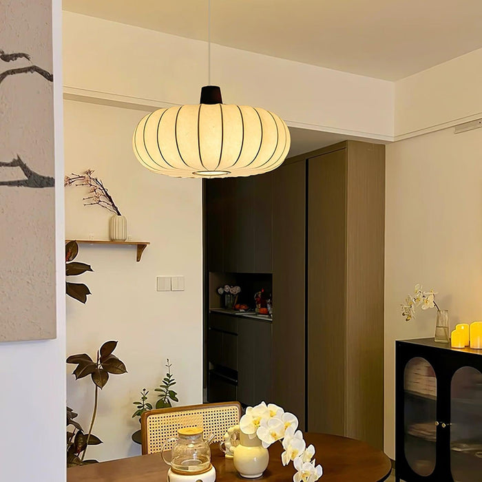 Silk Lantern Pendant Light-DWHOME