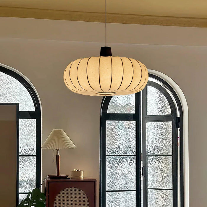 Silk Lantern Pendant Light-DWHOME