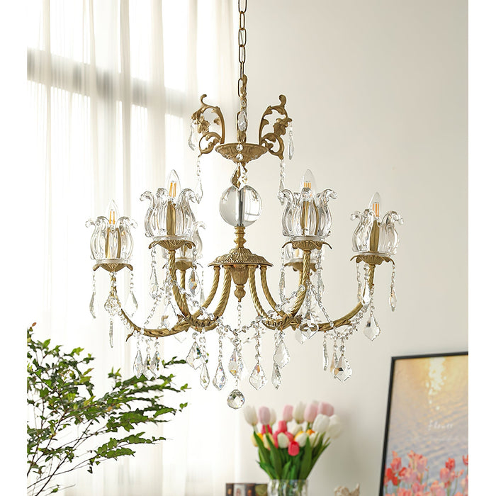 Silva Crystal Chandelier-DWHOME