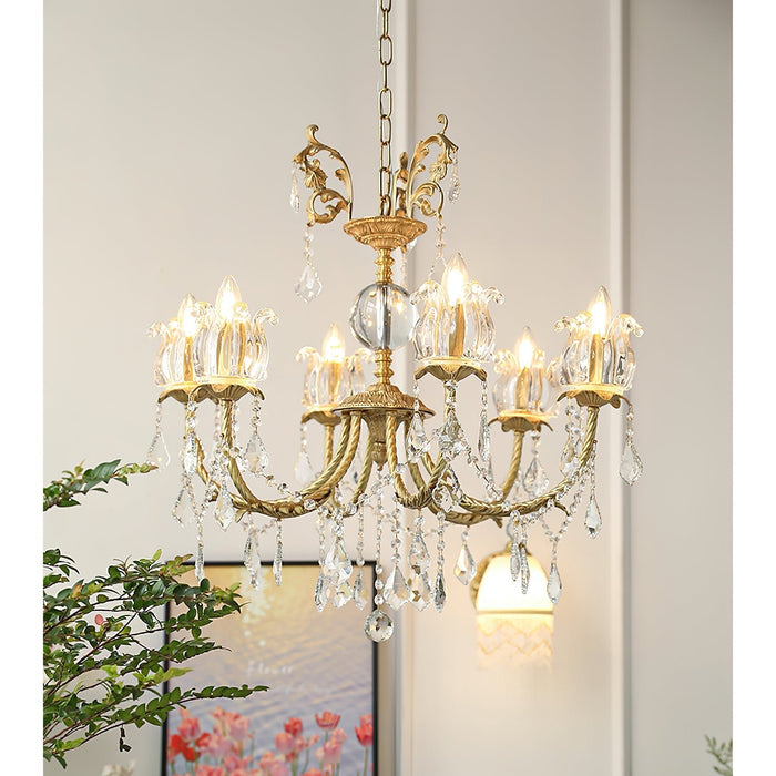 Silva Crystal Chandelier-DWHOME
