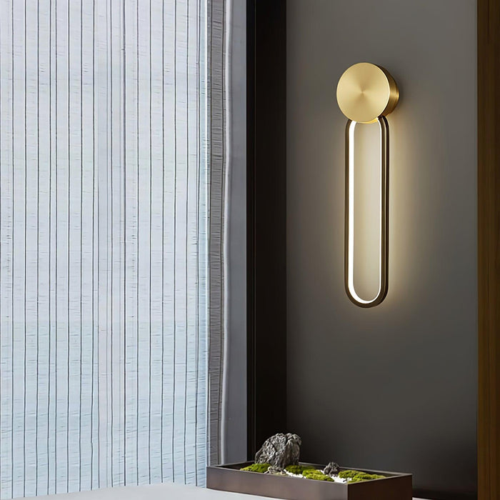 Simple Elliptical Wall Sconce-DWHOME