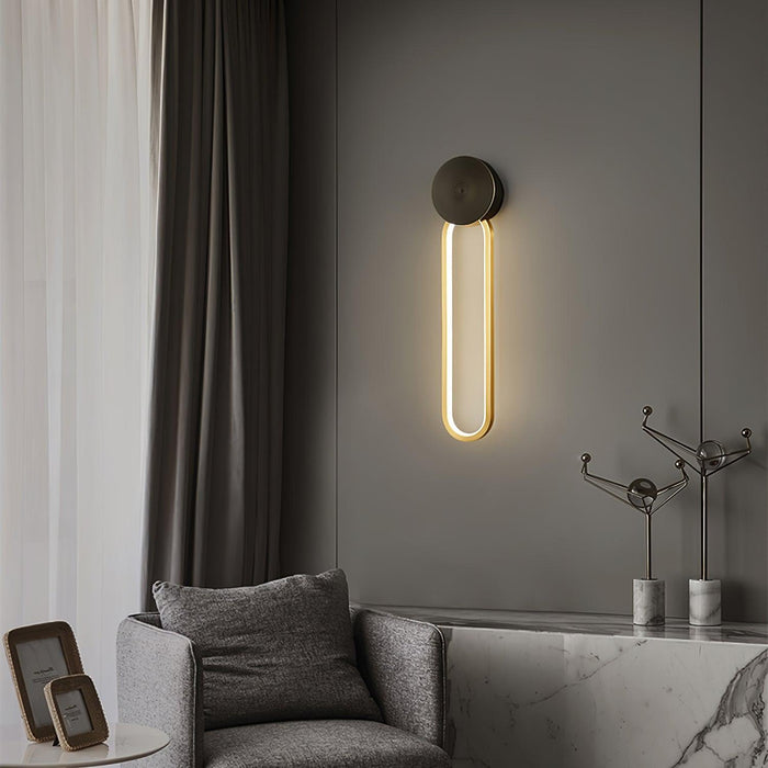 Simple Elliptical Wall Sconce-DWHOME