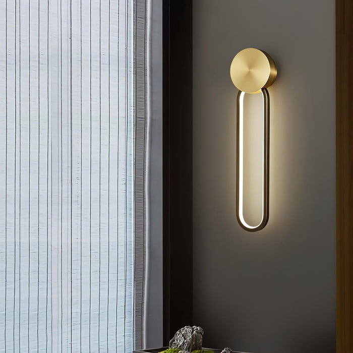 Simple Elliptical Wall Sconce-DWHOME