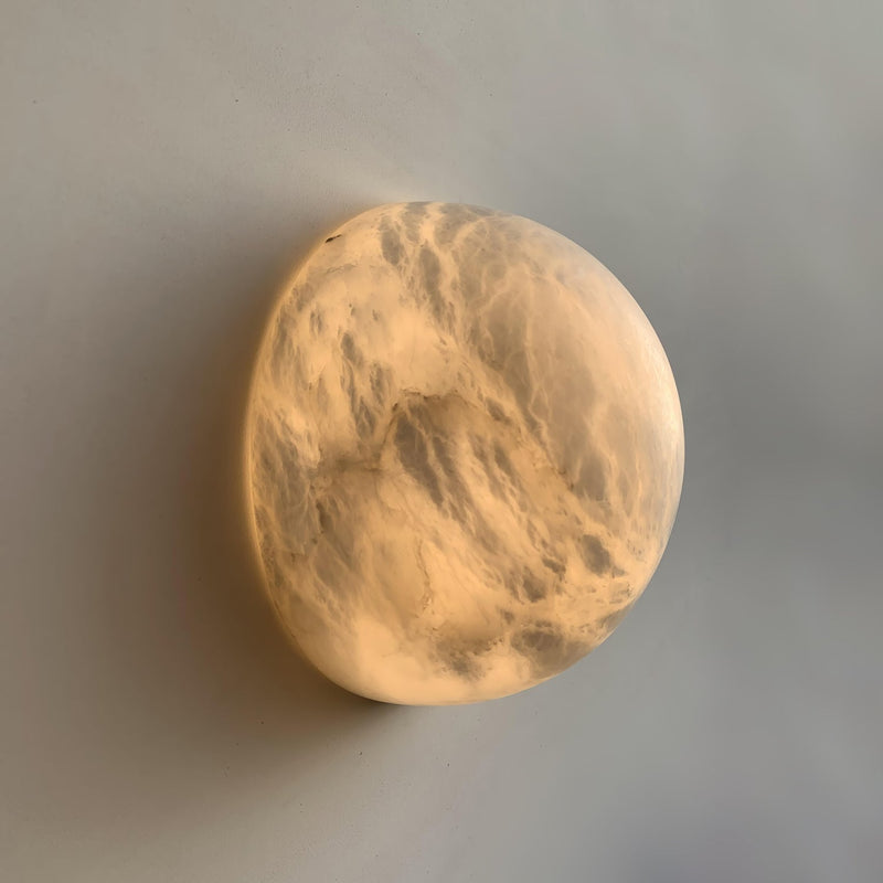 Snowflake Alabaster Wall Sconce-DWHOME