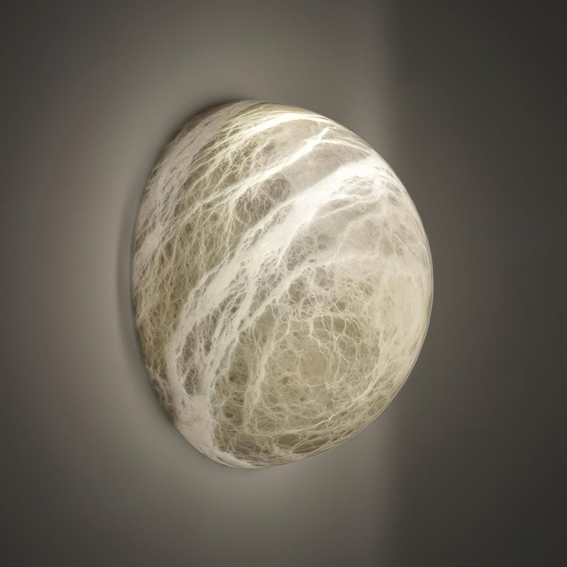 Snowflake Alabaster Wall Sconce-DWHOME