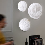 Snowflake Alabaster Wall Sconce-DWHOME