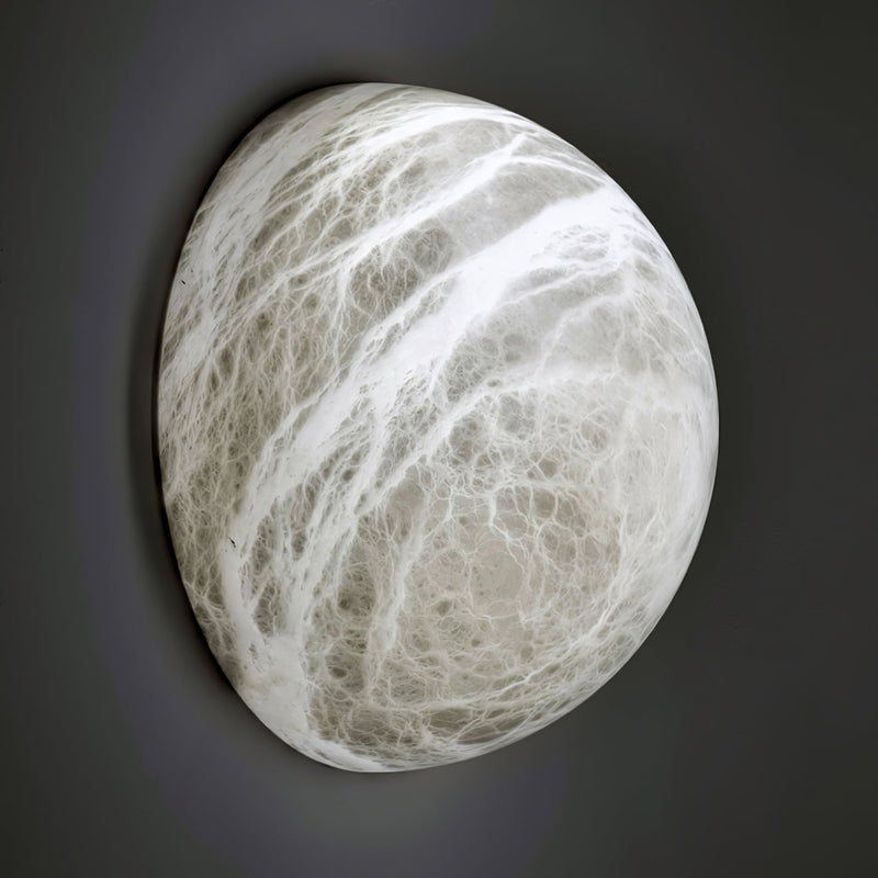 Snowflake Alabaster Wall Sconce-DWHOME