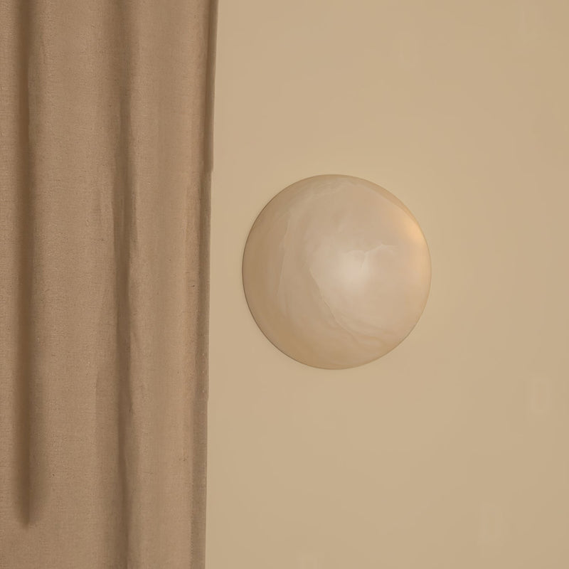 Snowflake Alabaster Wall Sconce-DWHOME
