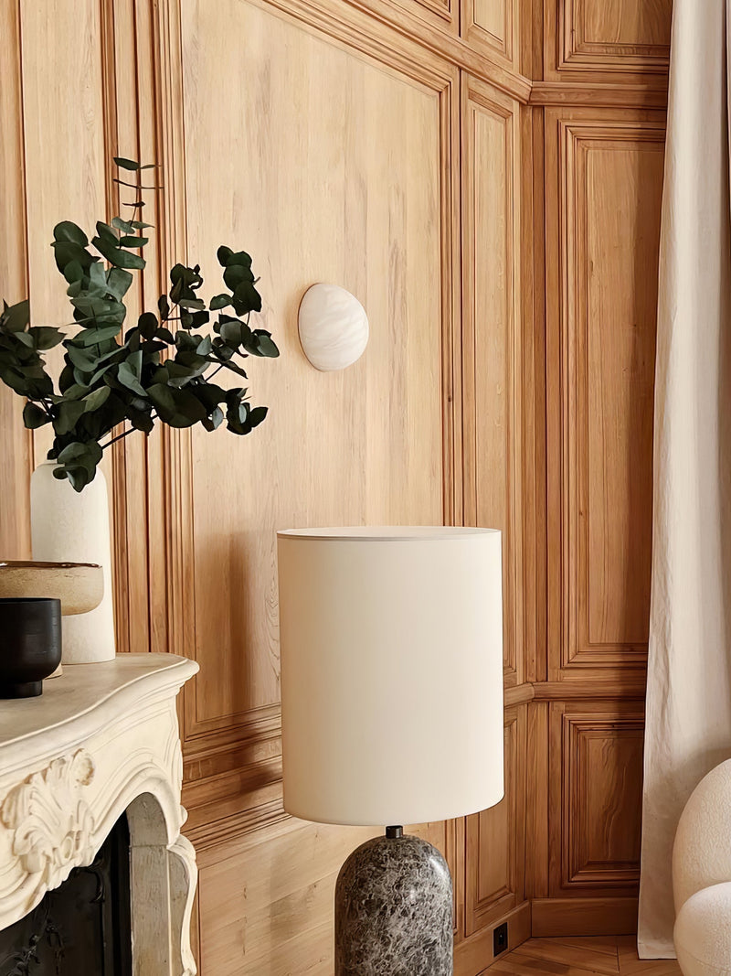 Snowflake Alabaster Wall Sconce-DWHOME