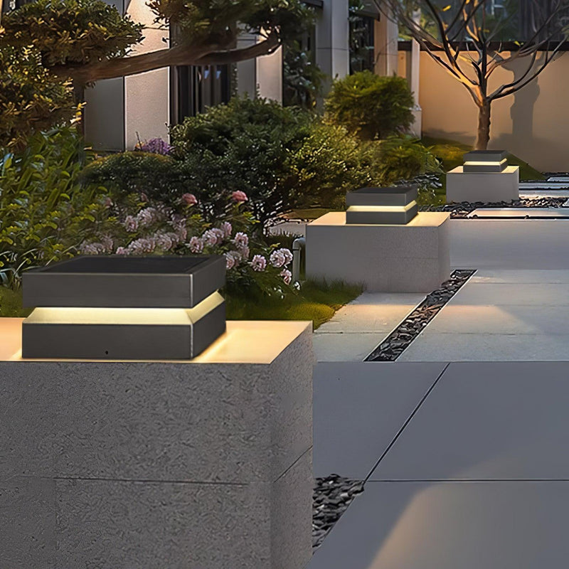 Square Post Outdoor Light-DWHOME