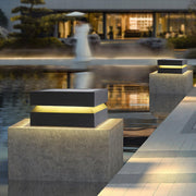 Square Post Outdoor Light-DWHOME