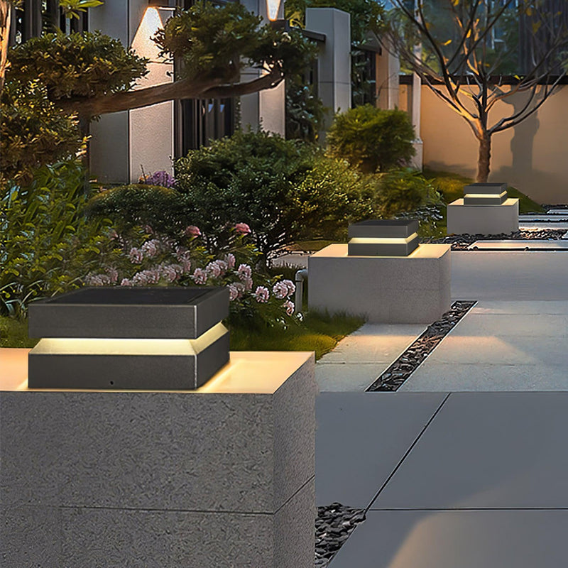 Square Post Outdoor Light-DWHOME